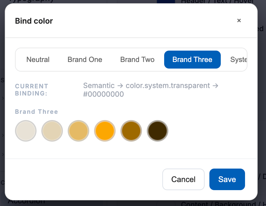 Alpy Studio components bind modal